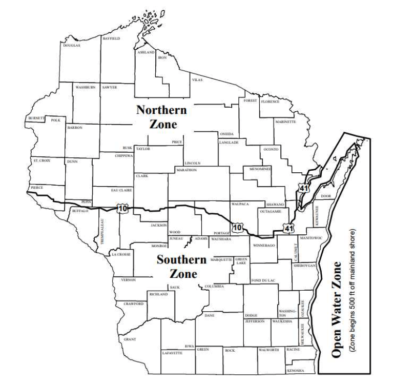 Open Water Zone, Wisconsin