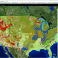 Image shows a screenshot of the web viewer for the State Geologic Map Compilation