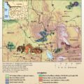 Image shows a map illustration with sagebrush focal areas marked in different colors